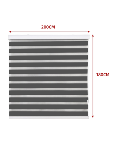 Cortina Roller Black Out x 6 Unds. Medidas: 200 × 180 cm aprox.