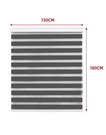 Cortina Roller Black Out x 4 Unds. Medidas: 150 × 180 cm aprox.