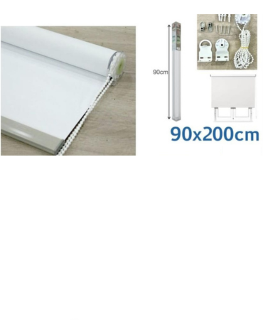 Cortina Roller Dúo  Blackout  Dia y Noche  x 6 Unds. Medida: 90 x 200 cm aprox.