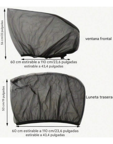 4 Set de Protector de Ventana para Auto Color Único (1 Set Trae 4 PCS)