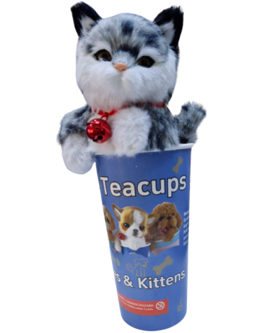 Peluche en Vaso con Sonido Modelos Surtidos x 3 Unds.
