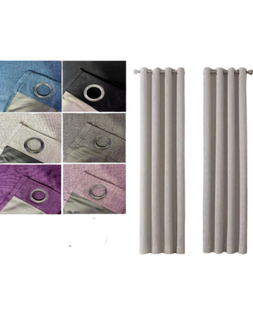 3 Set Cortinas Black Out (1 Set Trae 2 Pcs) Medida : 1.40 x 2.30 cm aprox