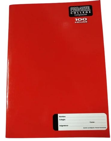Cuaderno College Composición 100 Hojas x 10 Unidades