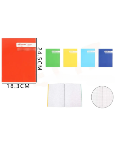 Cuaderno College Ciencias 80 Hojas x 10 Unds. Medidas: 24.5 x 18.3 mm aprox.