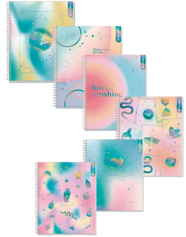 Cuaderno Universitario Aura 100 Hojas x 6 Unds. Medida: 7 mm