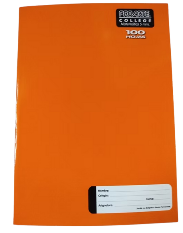 Cuaderno College Matemática 100 Hojas x 10 Unds. Medida: 5 mm aprox