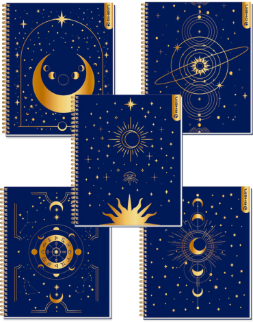 Cuaderno Universitario Astrology 100 Hojas x 6 Unds. Medida: 7 mm