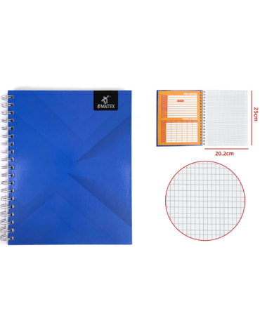 Cuaderno Universitario Cal. Vertical 100 Hojas Color Azul x 10 Unds.