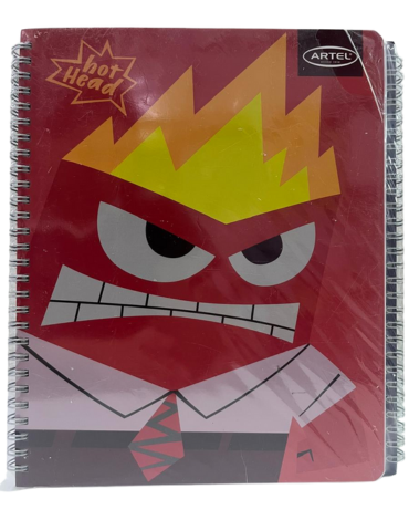 Cuaderno Universitario Tapa Dura Intensamente 100 Hojas Artel x 10 Unds.
