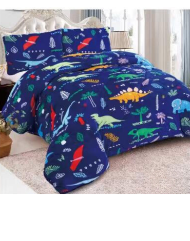Cubre Cama con Chiporro 1.5  Plazas + 1 Fundas x 3 Unds.