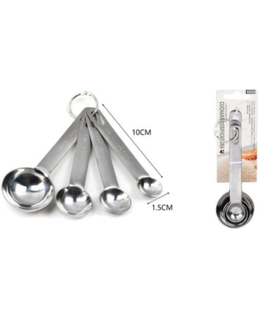 6 Set de Cucharas Medidoras (1 Set Trae 4 PCS) Medidas: 1.25 - 2.5 - 5 - 15 ml aprox