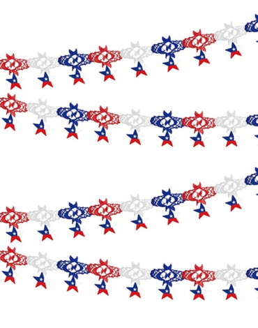 Guirnalda de Papel Fiestas Patrias x 12 Unds. Medida: 2 metros aprox.