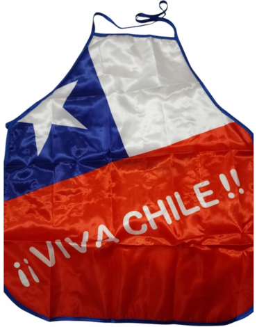 Delantal Diseño Bandera Viva Chile x 12 Unds.