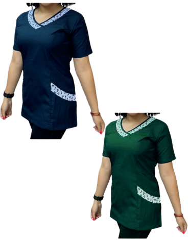 Delantal con Cierre Atras Colores Surtidos x 12 Unds. Talla : S - M - L - XL - 2XL