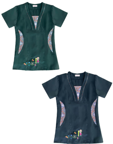 Delantal con Diseño Colores Surtidos x 12 Unds. Talla : S - M - L - XL - 2XL