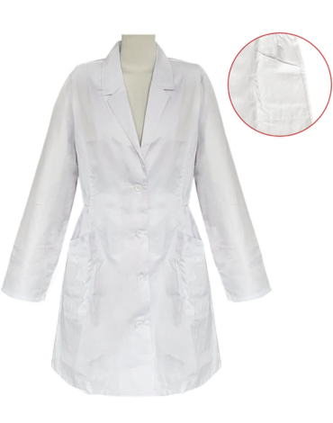 Delantal de Mujer Acinturado Color Blanco x 12 Unds. Talla : S - M - L - XL - 2XL - 3XL