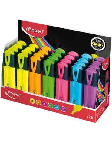 Destacador Fluor Maped Colores Surtidos x 12 Unds.