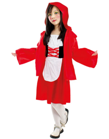 Disfraz Infantil Diseño Caperucita (Elegir Talla) x 1 Unds.Talla: 3-4 / 5-6 / 7-9 / 10-12 años
