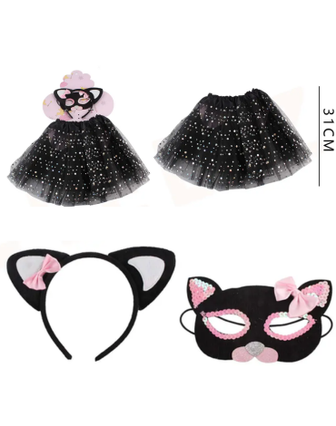 4 Set Set Disfraz para Niñas (1 Set Trae: 3 PCS)