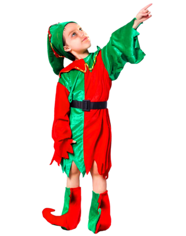Disfraz Infantil de Elfo x 4 Unds. Talla: 3/6 - 6/8 - 8/10