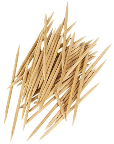 10 Paquetes de Mondadiente de Madera (1 Paquete Trae 100 PCS)