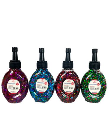 Pegamento Con Confetti x 12 Unds. Medida: 60 ML