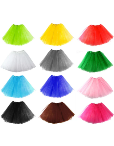 Falda Tutu Lisa (Elegir Color) x 6 Unds. Medidas: 40 cm aprox.