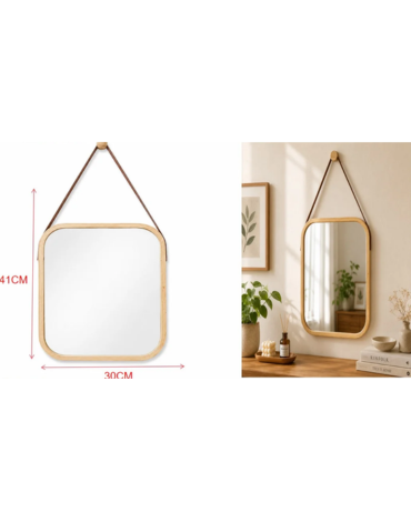 Espejo Decorativo de Pared x 4 Unds. Medida: 41 x 30 cm aprox.