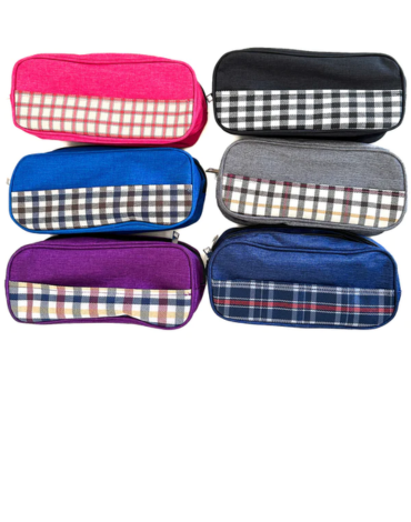 Estuche Cuadrille Doble Cierre x 12 Unds.Medidas: 22 x 10 cm aprox