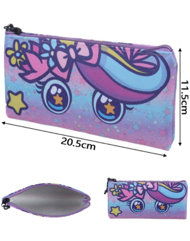 Estuche Escolar 1 Cierre Color Único x 12 Unds. Medida: 20.5 x 11.5 cm aprox