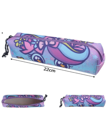 Estuche Escolar 1 Cierre Color Único x 12 Unds. Medida: 22 cm aprox