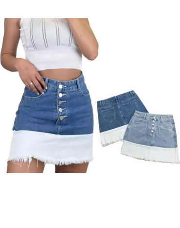 Falda Jeans de Dama x 12 Unds.Talla: S -  M - L - XL