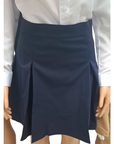 Falda 2 Tablas Escolar Color Azul x 12 Unds. Tallas: 32 al 50