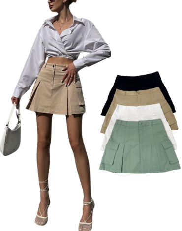 Falda Short de Dama Colores Surtidos x 12 Unds. Talla: S -  M - L