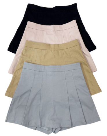 Falda Short de Dama Colores Surtidos x 12 Unds. Talla: S -  M - L