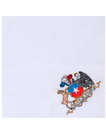 Pañuelo Blanco Fiestas Patrias x 12 Und. Medida: 28*28 cm aprox