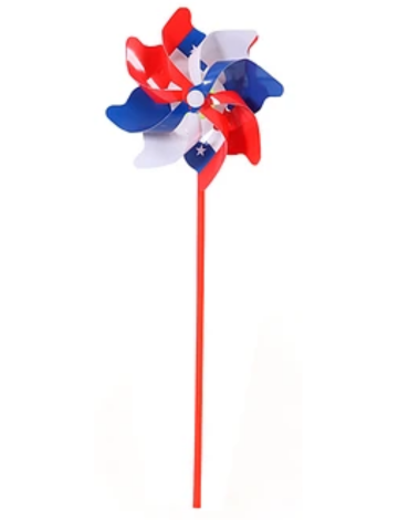 Remolino de Papel Fiestas Patrias x 12 Unds. Medida: 12*30 cm aprox.