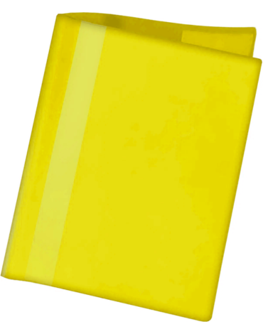 Forro Cuaderno College Color Amarillo Plastico x 10 Unds. .