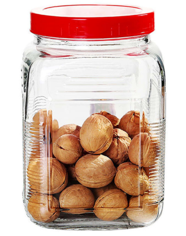 Frasco de Vidrio Tapa Plástica x 12 Unds. Medida: 4.500 ml aprox.