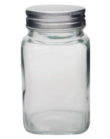 Frasco de Vidrio Cuadrado x 12 Unds. Medida: 280 ml aprox.