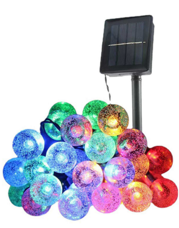 Luces Solar Multi Color 20 Luces x 12 Unds.Medida: 5 Mt aprox.