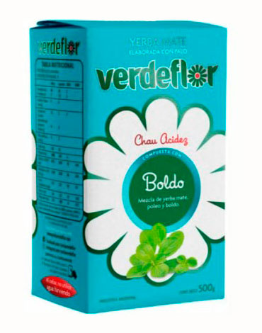 Yerba Mate Verde Flor Boldo 500g x 12 Unds.