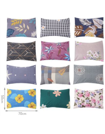 12 Set Funda para Almohada (1 Set Trae 2 Pcs) Medidas: 50 x 70 cm aprox