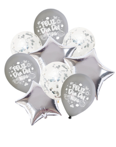 6 Set de Globos  Dia del Niño.(1 Set Trae : 9 PCS)
