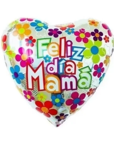 Globos Metálico Feliz Dia Mamá x 12 Unds.