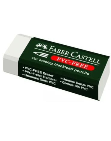 Goma de Borrar Plastica Grande Faber Castell x 6 Unds.