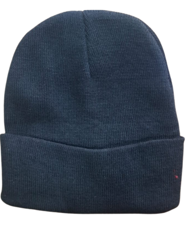 Gorro de Lana Grueso con Doblez Color Negro x 12 Unds. Talla: Estándar