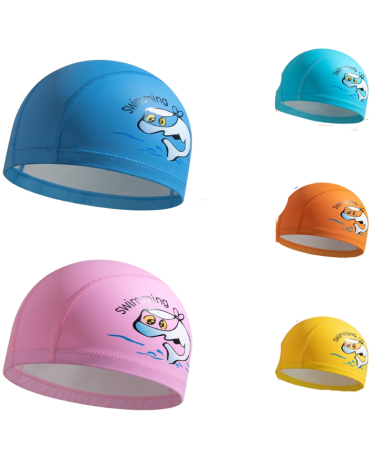 Gorros de Natación Infantil Colores Surtidos x 12 Unds.