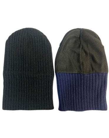 Gorro de Lana Interior Polar Color Negro x 12 Unds. Talla: Estandar