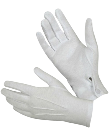 Guantes Grandes Blancos con Botón x 20 Unds.